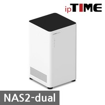 ip TIME NAS2 DUAL + 씨게이트정품 8TB(4T2개), 화이트, NAS2 Dual+8TB