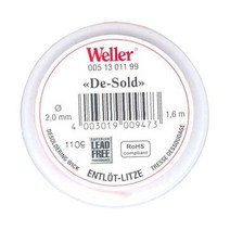 Weller 솔더위크 2.0mmx1.6M 솔더윅 Desoldering wick