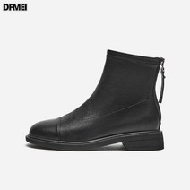 DFMEI 빈티지 웨지힐 앵클부츠