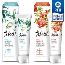 2080 청은차 생기석류 청쾌한차 치약 120g x6개, 생기석류 x3 + 청쾌한차 x3