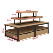가방 의류매장 백화점 중앙 상품진열대 360도 디스플레이 테이블, 사이즈, W