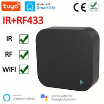 180인치티비 영상가전액세서리 프로젝트 DIY RF433/RF315 기구를 가진 Tuya 보편적 인 WiFi RF + IR 원격, 02 2PCS