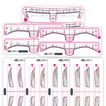반영구 눈썹디자인 스티커자 MEI 메이넘버원 반영구눈썹 스티커(7종), 1개, 1)T자일반형/40쌍