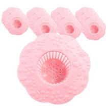 더카자 플라워 세면대 거름망 핑크, 12개입