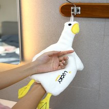 보들보들 초극세사 오리 핸드타올 귀여운 오리타올 3종 어린이집 수건, 네이비, 1개