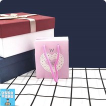 생일선물 어버이날선물 답례품포장 핑크패턴 고급선물상자 판촉용선물상자 문구용품