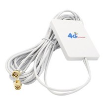 랜선분배기 4G LTE 안테나 3G 패널 SMA TS9 CRC9 커넥터 포함 E8372 E3372 B315 라우터 USB 모뎀 용 2M 케이블