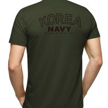 네이비멀티샵 쿨드라이 NEW 코리아 네이비 레터링 반팔