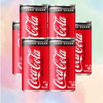 코카콜라 코크 제로 190ml 빠른 무료 특송 사무실 캔 음료, 190미리 9개+1개