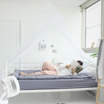 자녀방 침대 마당 옥상 원두막 원형 모기장 친환경