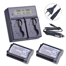 저무리 호환제품 3200mAh EN-EL4 EN EL4 EL4a 니콘 D3S D3 D2Z D2H D2Hs D2X D2Xs D3X F6 용 EN-EL4a 배터리 및 충전기, 06 2Battery EU Charger