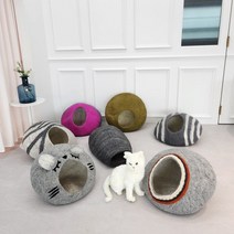 고양이 숨숨집 터널 캣하우스 6종.휴플레인, C올리브그린솔리드