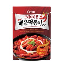 일루몬트 간편 캠핑요리 샘표 크레이지 핫 매운떡볶이 양념 110g 2인분, 6팩