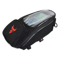 방수 모터 크롭 백 블랙 오일 연료 마그네틱 오토바이 안장 가방 싱글 숄더백팩 R2LC, 02 Red Label