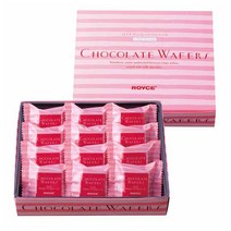 Royce Chocolate Wafer Strawberry Cream 일본 로이스 딸기 크림 초콜릿 와퍼 12개입 2박스