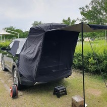 SUV 차박 트렁크 텐트 도킹 차량 꼬리 카크닉 차 쏘렌토 카니발 QM6, 일반형, LX사이즈, 블랙