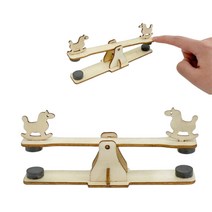 과학실험키트 과학교구 자력시소 DIY 조립장난감