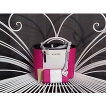 Michael Kors Travel Saffians JETSET Tote HandBag Charm DustBag Wallet Set/LOT
