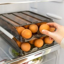 라온텐 슬라이딩 계란 보관통 에그케이스 보관 용기, 1단 계란통