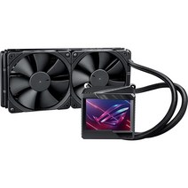 ASUS ROG 류진 II 240 RGB 일체형 수냉식 CPU 쿨러 240mm 라디에이터 3.5인치 컬러 LCD 내장형 펌프 팬 2xNoctua iPPC 2000 PWM 120mm, Radiator