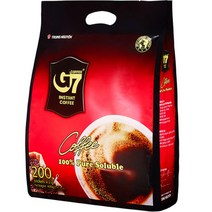 G7 퓨어 블랙 커피 수출용 2g, 200개입 × 1팩, 1팩, 200개입
