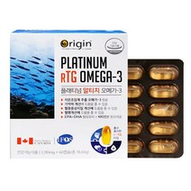 오리진 플래티넘 알티지 RTG 오메가3 영양제 정제어유