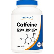 카페인 알약 1회 제공량당 100mg 250캡슐, 500개(1팩)