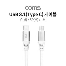 JoysIF423 USB 3.1(Type C) to 5핀 케이블 (USB-C M Micro 5Pin M) 1M 5A