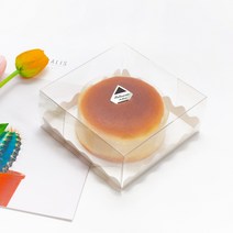 투명 치즈케이크 PET박스(물결받침포함)