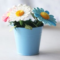 철제 미니화분 양철화분 다육이 소형식물 바구니, 색상, 그린