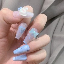떨샵 여름 네일팁 페스티벌 네일팁 포인트 셀프네일, 2개, NAIL-N328