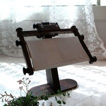 당일배송/ NEW 앤틱오크목 좌식수틀-월넛/ 프랑스자수 퀼트용/ 인테리어 소품 수틀