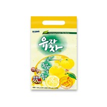 유자차 분말 가루 스틱 유자 건조분 국내산 홈카페 음료 캠핑 여행 사무실, 4봉, 20g X 50개입
