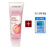 310ml 복숭아 필링젤(사은품-마스크팩)_샤카트_때젤 필링젤 바디_스크럽_각질제거_대용량 필링젤, 1개