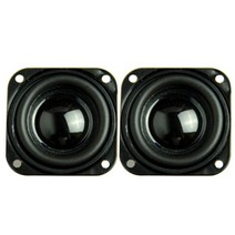 2PCS 1.5 Inch 오디오 스피커 4 5W 40Mm 멀티미디어 DIY 사운드 미니 고정 구멍, [01] Black