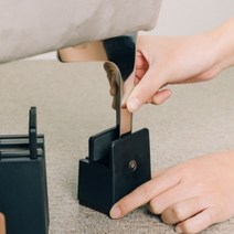 곽씨네슈퍼 가구 높이조절발 의자 테이블 책상 식탁 침대 다리 높이기 연장, 옵션B (블랙 일자 5cm), 낱개 1개입