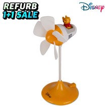 브랜드없음 디즈니 USB 탁상용 미니 선풍기 WDF-110U 푸우 리퍼브 1+1, 선택완료, 단품없음