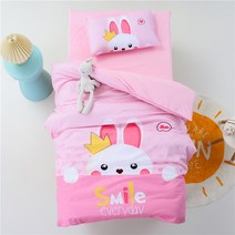 유아 낮잠 아기 알러지 이불 3종 세트 순면 이 이불세트 침구 6종 사계절, 04 코코토끼