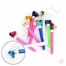 파티용 나팔 10P 코끼리나팔 파티용품 생일축하파티용품, 흰색,빨강,분홍,초록,파랑,노랑, 10개