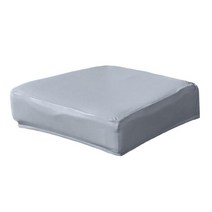 스트레치 식당 의자 시트 커버 의자 Slipcover 식당용 가구 보호자, 회색, PU 가죽