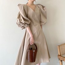 결혼식하객룩 휴양지원피스 원피스 브이넥 레이스 니트원피스 레이어드 롱원피스 루즈핏