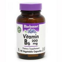 BlueBonnet Vitamin B6 블루보넷 비타민 B6 200mg 90베지캡슐