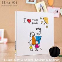 앨범추천 주수스티커 뮤지컬티켓북 일본식앨범 포토앨범제작 초음파앨범 사진앨범제작 DIY 앨범 사용자 정의 크리스마스 선물 대가족 앨범 만화 사진 앨범 나선형 바인딩 스티커 유형, L Bhite 내부 페이지