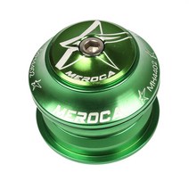 44mm MTB Bicycle Headset 1 Bearing SeaLED Top Cap Cover Alloy Mountain Bike Parts For 286mm Threadle, 04 Green