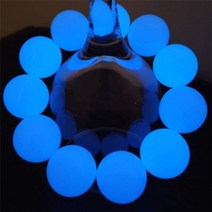 차량용염주 108염주 불교묵주 자연석 빛나는 어둠 속에서 빛나는 경전 매력 팔찌 여성용 요가 기도 보석, 20mm 블루