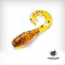 캣츠크로우 트리플 그럽 2인치 3인치 그럽웜 / 볼락 쏘가리 송어 꺽지 웜, 032