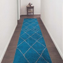 유니온카페트 노르딕 복도형러그 100x290cm 블루
