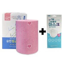 (다떨이몰) 친환경 생분해 효소원단 신형 유한향균행주 106매 +사은품 KF 94 마스크 1매 빨아쓰는 키친타올 주방 식당 위생행주 일회용 식당용 대용량 업소용, 1개