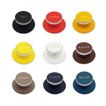 맥세이프 가죽 그립톡 이니셜 각인 핸드폰 링 아이폰 거치대, 내추럴 블랙