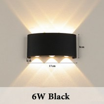 현대 벽 램프 큐브 Led Sconce 방수 IP65 인테리어 조명 110V 220V 욕실 야외 4W 6W 8W, 6W Black1, CHINA, No Waterproof + Natural White